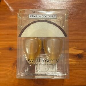 Bath & Body Works VANILLA COCONUT Wallflower Home Fragrance Refill Bulbs 2 PACK